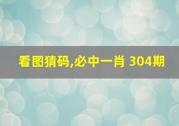 看图猜码,必中一肖 304期